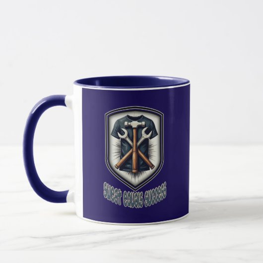 Sweat Equals Success Worker Design Tasse (Links)