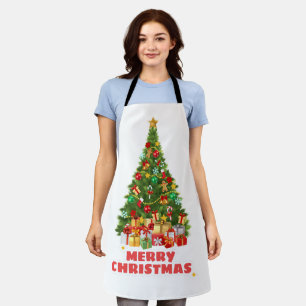 Sweat fröhlich und hell Weihnachtsfeiertag Schürze