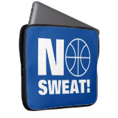 Sweat funny basketball Laptop Sleeve (Vorne Rechts)
