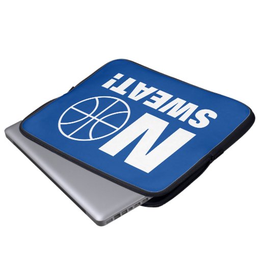 Sweat funny basketball Laptop Sleeve (Vorne Knopf)