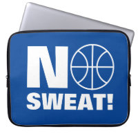 Sweat funny basketball Laptop Sleeve