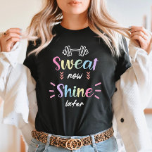 Sweat glänzt später Gymnastikangebot mit farbigem 