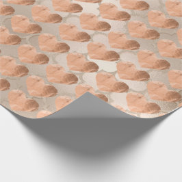 Sweat Heart Blush Pink Rose Gold Ivory Pearl Geschenkpapier