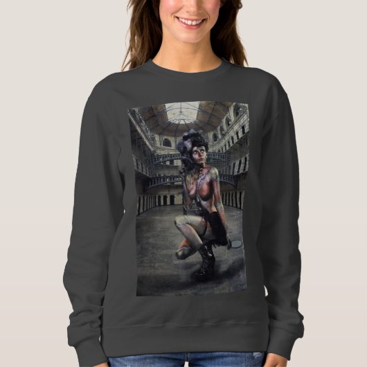 SWEAT Jeff Mougenot/ Black doll steampunk2 Sweatshirt (Vorderseite)