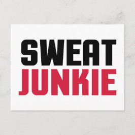 Sweat Junkie Gym Zitat Postkarte