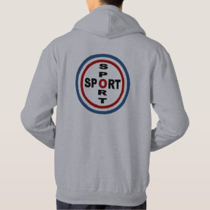 Sweat mit grauer Kapuze auf dem Rücken FRANCE SPOR Hoodie