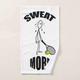 Sweat More Funny Tennis Handtuch
