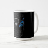 Sweat Now Shine Later – Gym Grind Fitness Kaffeetasse (VorderseiteRechts)