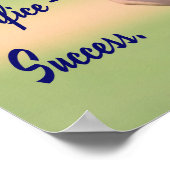 Sweat plus Opfer gleicht Erfolg BASEBALL Poster (Ecke)