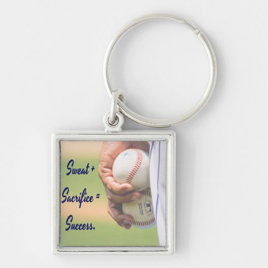 Sweat plus Opfer gleicht Erfolg BASEBALL Schlüsselanhänger (Vorne)