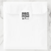 Sweat Sacrifice Runder Aufkleber (Tasche)
