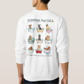 Sweat Shirt Cleanest Pup LLC (Rückseite)