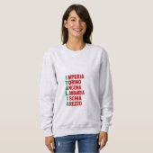 Sweat Shirt Women Cendre TOURISM ITALIEN (Vorne ganz)