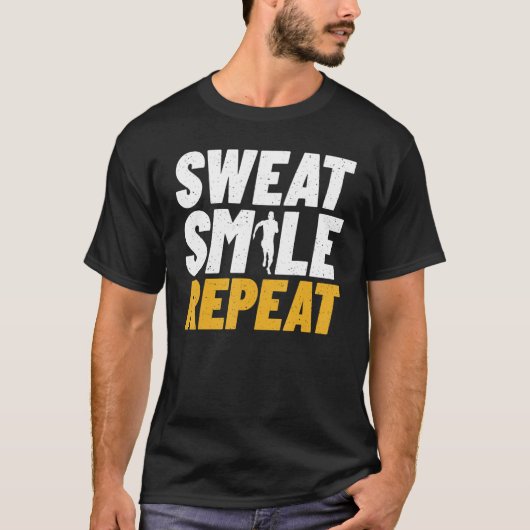 Sweat Smile Repeat Marathon Runner T-Shirt (Vorderseite)
