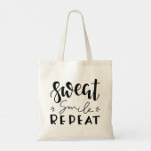 Sweat Smile Repeat Tragetasche (Rückseite)