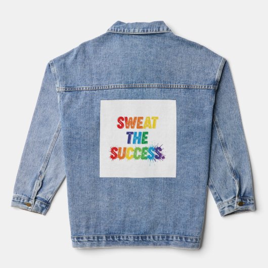 Sweat the Erfolg Jeansjacke (Rückseite)