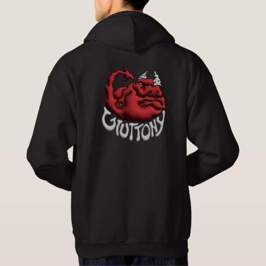 Sweat Your Sin Gluttony Devil Hoodie (Rückseite)