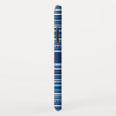 Sweater Blue Strip Weihnachten Personalisiert Case-Mate iPhone Hülle (Hinten/Rechts)