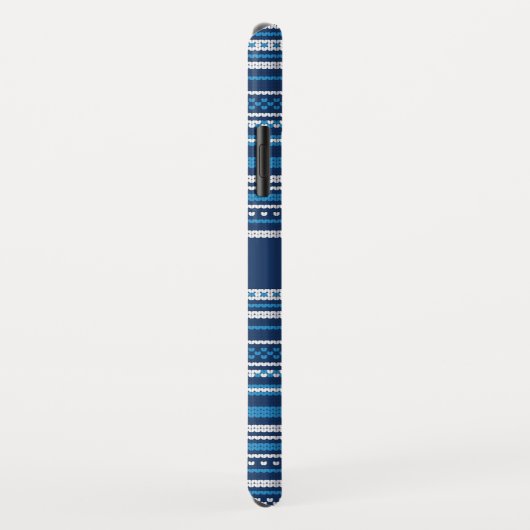 Sweater Blue Strip Weihnachten Personalisiert Case-Mate iPhone Hülle (Hinten/Rechts)