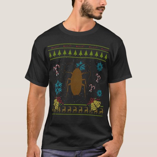 Sweater Christmas Shirt Hissing Cockroach Pet (Vorderseite)