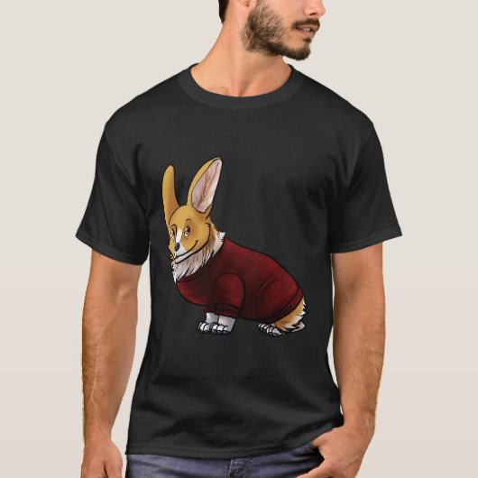 Sweater Corgi T-Shirt (Vorderseite)