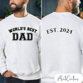 sweater for dad world's best dad, personalized  sweatshirt