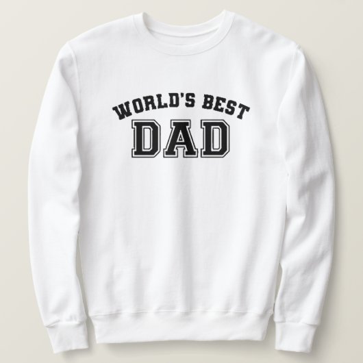 sweater for dad world's best dad, personalized  sweatshirt (Design vorne)