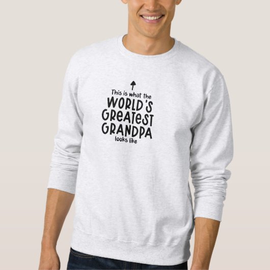 Sweater Men - World's Greatest Grandpa Sweatshirt (Vorderseite)