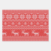 SWEATER PATTERN GESCHENKPAPIER SET (Vorderseite)