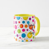 Sweater Personalisierter Raccoon mit Regenbogenher Tasse (VorderseiteRechts)