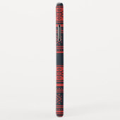 Sweater Red Black Pattern Weihnachten Personalisie Case-Mate iPhone Hülle (Hinten/Rechts)