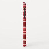 Sweater Red Strip Weihnachten Personalisiert Case-Mate iPhone Hülle (Hinten/Links)