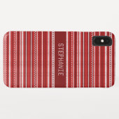 Sweater Red Strip Weihnachten Personalisiert Case-Mate iPhone Hülle (Rückseite (Horizontal))