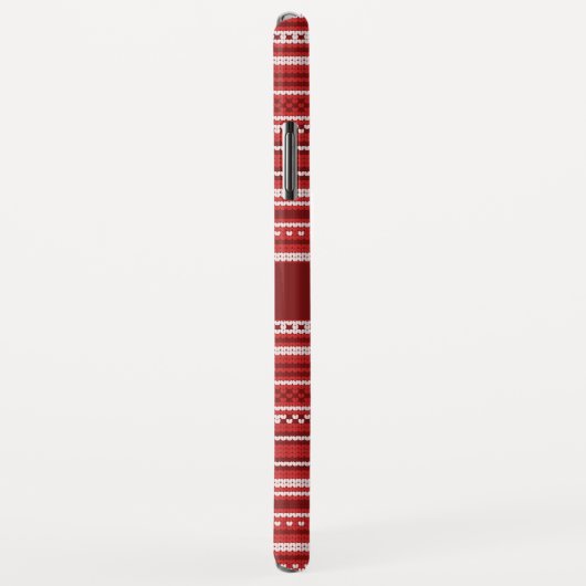 Sweater Red Strip Weihnachten Personalisiert Case-Mate iPhone Hülle (Hinten/Rechts)