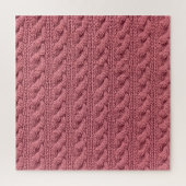 Sweater Texture: Detailliertes Nah-Up-Muster Puzzle (Vertikal)