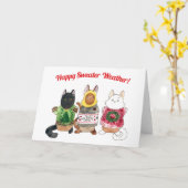 Sweater Weaather Card Karte (Gelbe Blume)