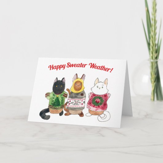 Sweater Weaather Card Karte (Vorderseite)