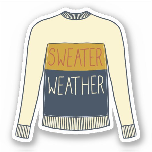 Sweater Weaaver Herbst Aufkleber (Vorderseite)