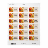 Sweater Weather Address Labels Adressaufkleber (Vorne)