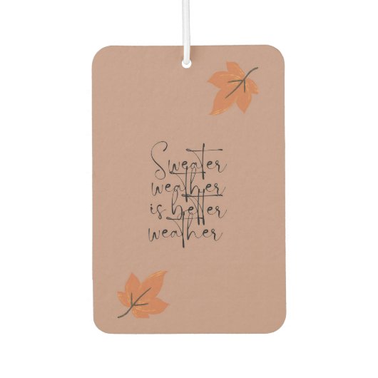 Sweater Weather Autolufterfrischer (Vorderseite)