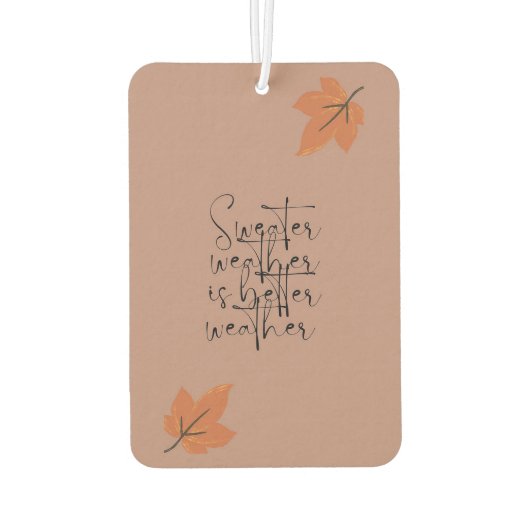 Sweater Weather Autolufterfrischer (Rückseite)