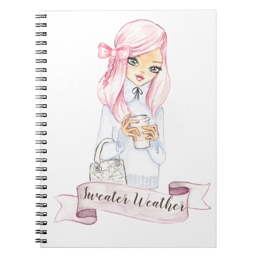 Sweater Weather Blogger-Journal Notizblock (Vorderseite)