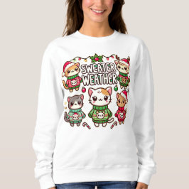 "Sweater Weather Cats - Cosy Christmas" Sweatshirt