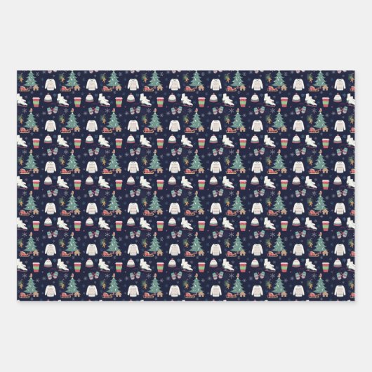 Sweater Weather Christmas Geschenkpapier Set (Vorderseite)