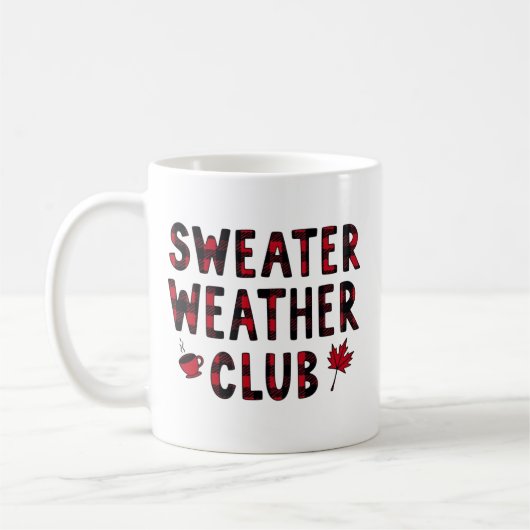 Sweater Weather Club Kaffeetasse (Links)