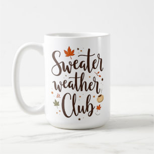 Sweater Weather Club Personalisiert Kaffeetasse