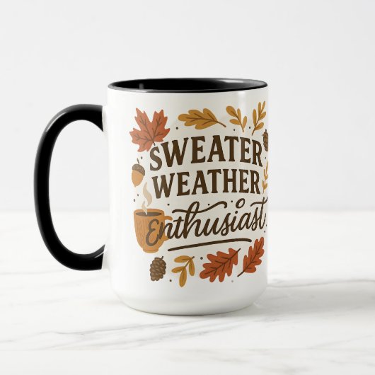 Sweater Weather Enthusiast | Halloween Gifts Tasse (Links)