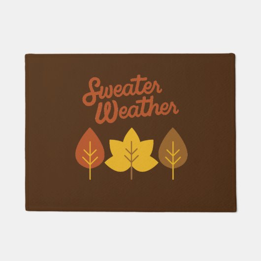 Sweater Weather Fall Doormat Fußmatte (Vorderseite)