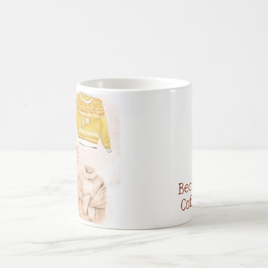 Sweater Weather Fall personalisierte Mug Kaffeetasse (Mittel)