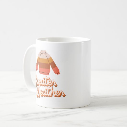 Sweater Weather Fall Tasse (Vorderseite Links)